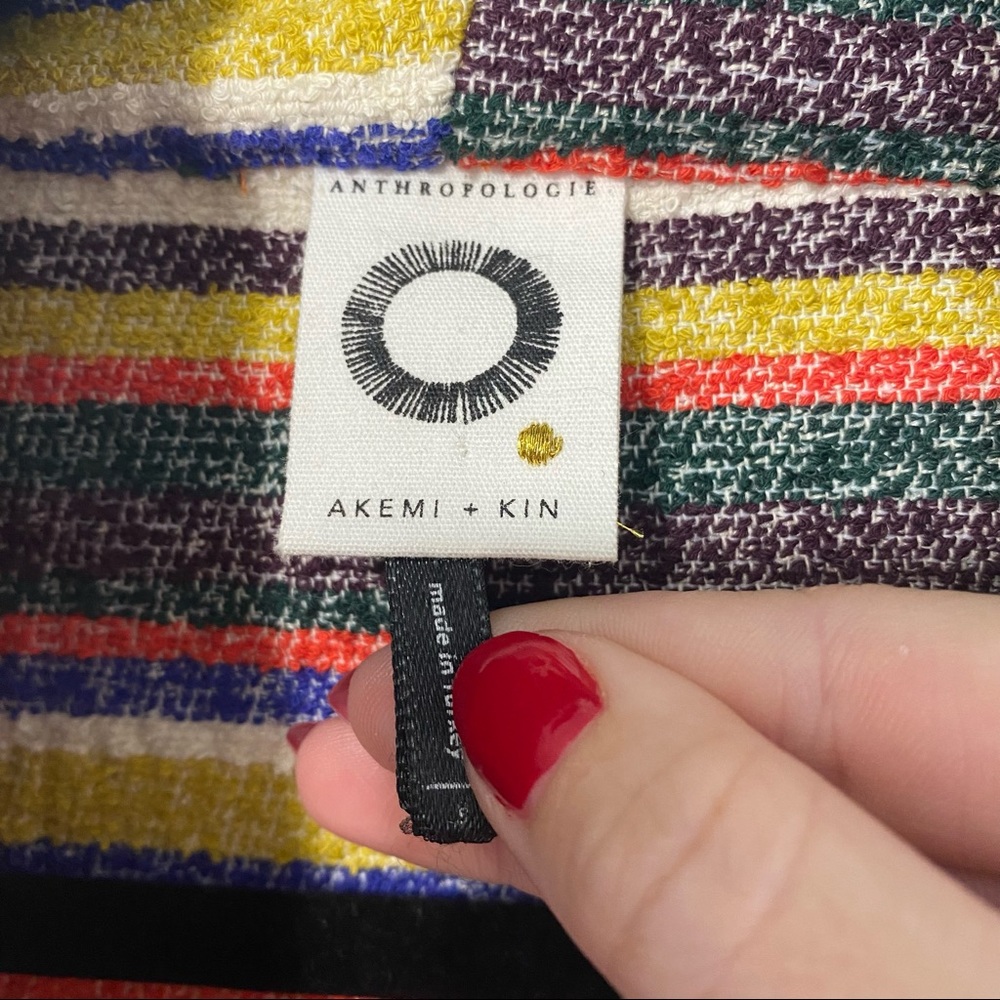 Anthro Akemi+Kin Mansoura Stripe Jacket - Picture 8 of 13